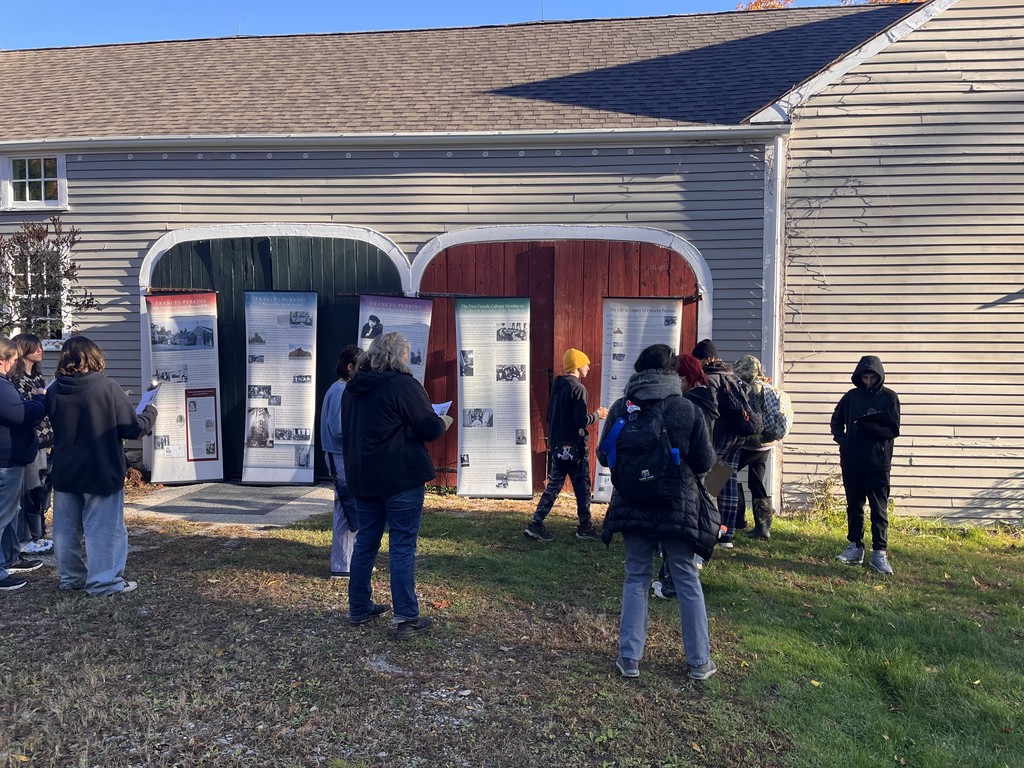 7th Grade Art Students Honor Frances Perkins Through Art and History