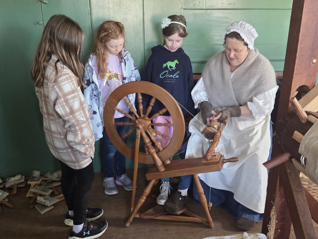 Third graders went to Fort Western to learn about life during the colonial period.