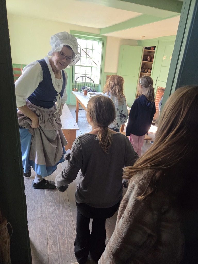 Third graders went to Fort Western to learn about life during the colonial period.