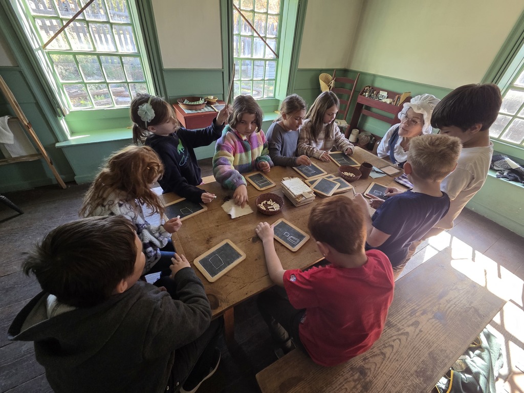 Third graders went to Fort Western to learn about life during the colonial period.