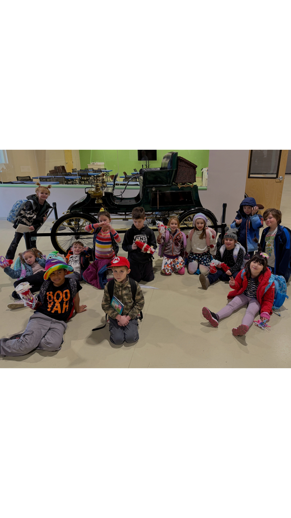 2nd Graders learning and having fun at the Owls Head Transportation Museum!