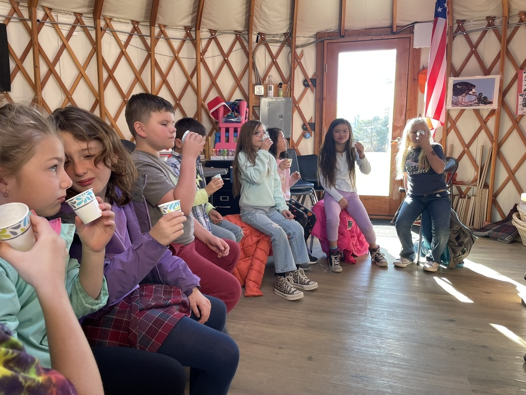 Second graders sampled different types of milk and learned how to milk a cow with Ms. Hedda!