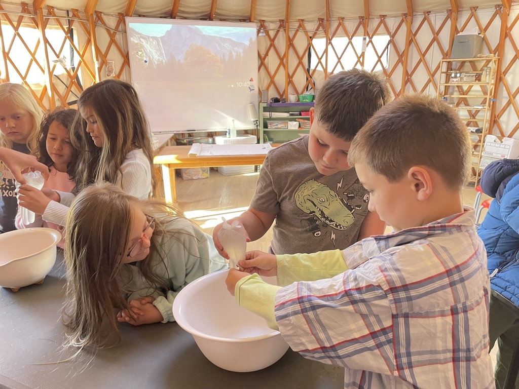 Second graders sampled different types of milk and learned how to milk a cow with Ms. Hedda!