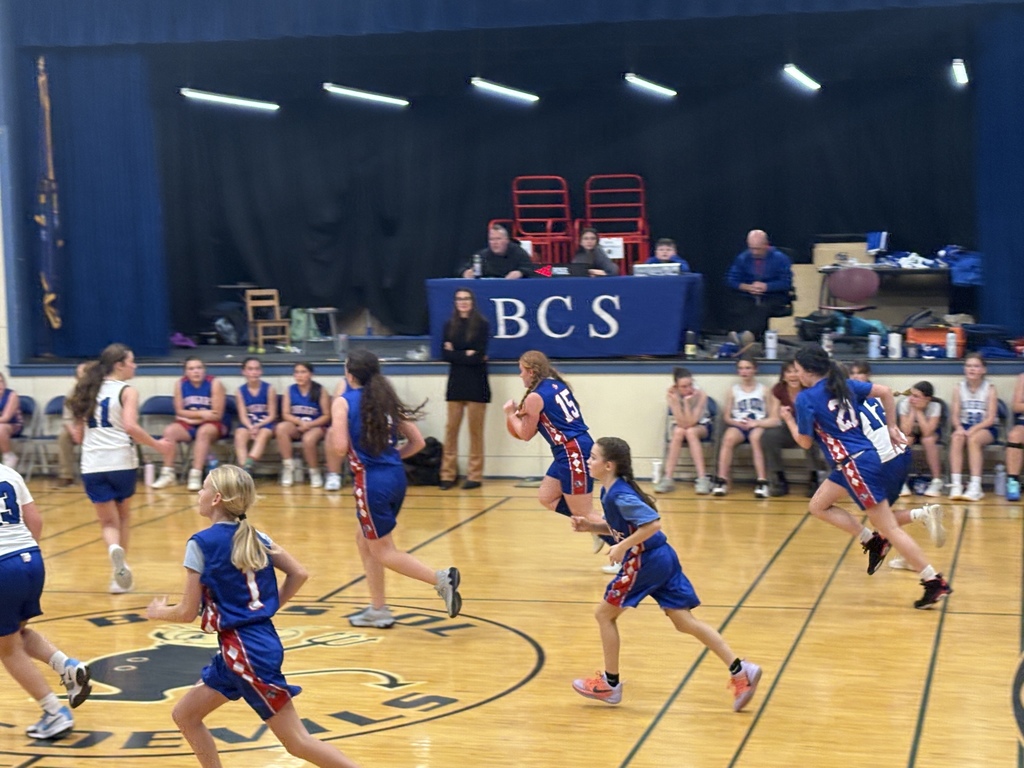 The 7th grade boys basketball and girls basketball teams went to Bristol yesterday. 