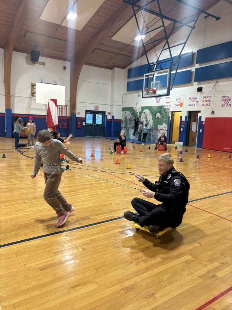 Reindeer Games are on in PE and even Ms. Lauren joined in on the training!
