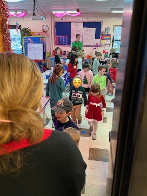 Pre-K baked some gingerbread people, and they got loose in the school!