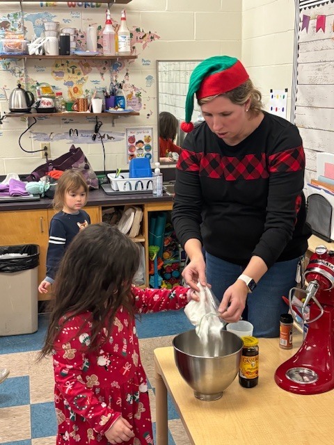 Pre-K baked some gingerbread people, and they got loose in the school!