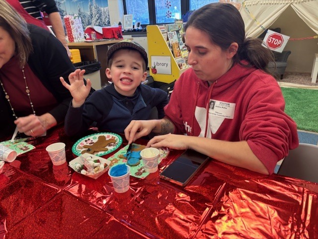 Pre-K baked some gingerbread people, and they got loose in the school!
