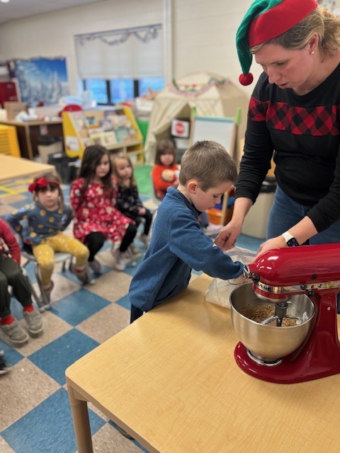 Pre-K baked some gingerbread people, and they got loose in the school!