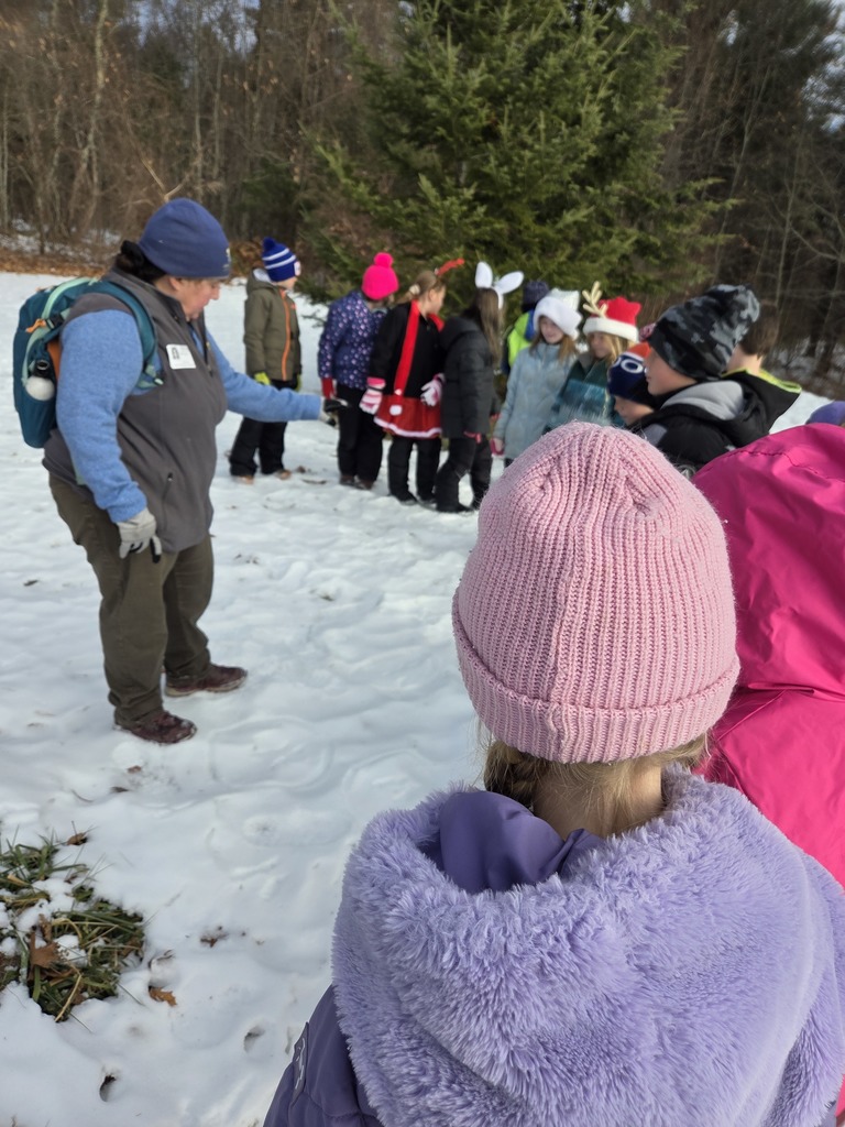 Sarah from Coastal Rivers joined our third graders for a lesson on Maine mammals