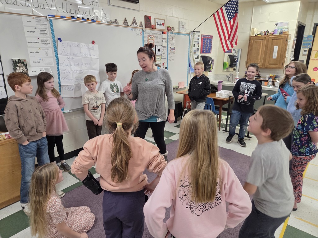 The lovely Teralyn joined Third grade for a week of theater lessons connecting to fossils through time