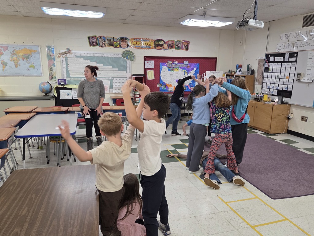 The lovely Teralyn joined Third grade for a week of theater lessons connecting to fossils through time