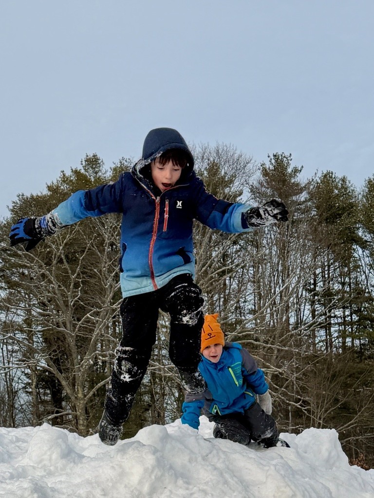 Playing in the snow is the best!
