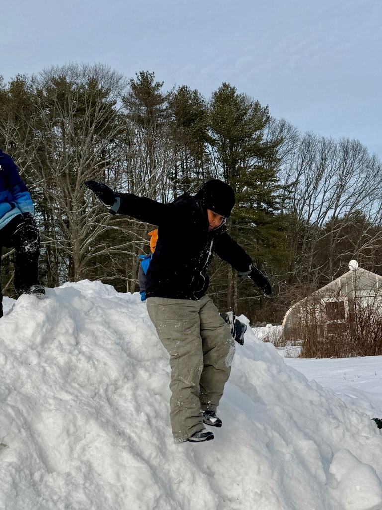 Playing in the snow is the best!