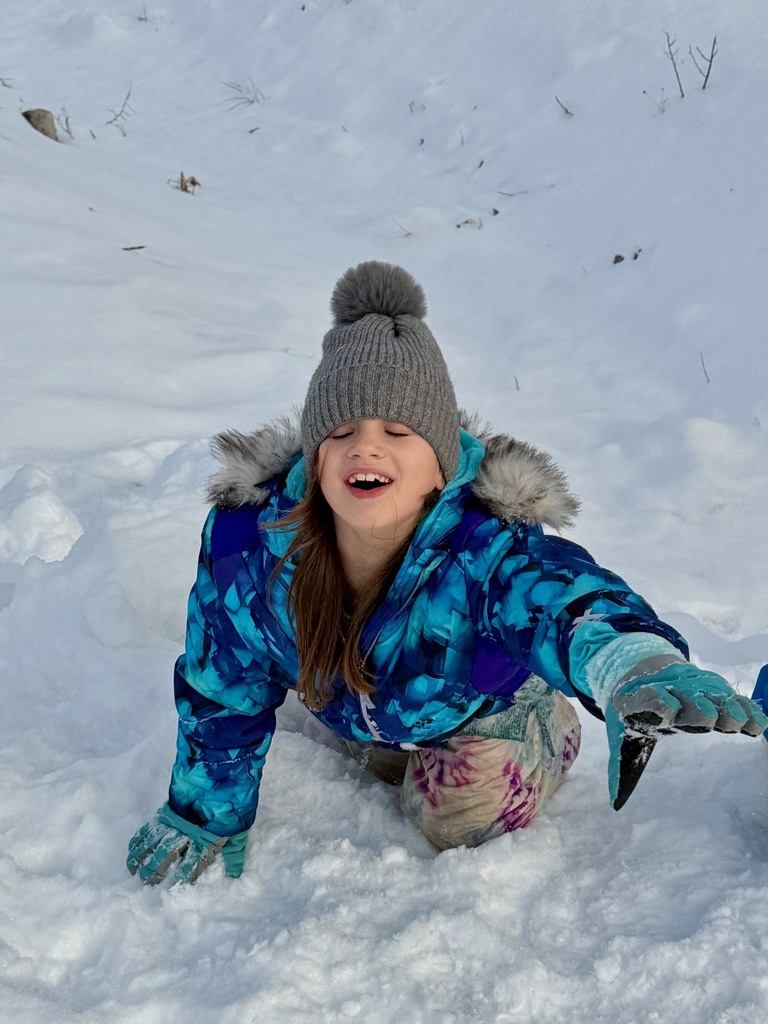 Playing in the snow is the best!