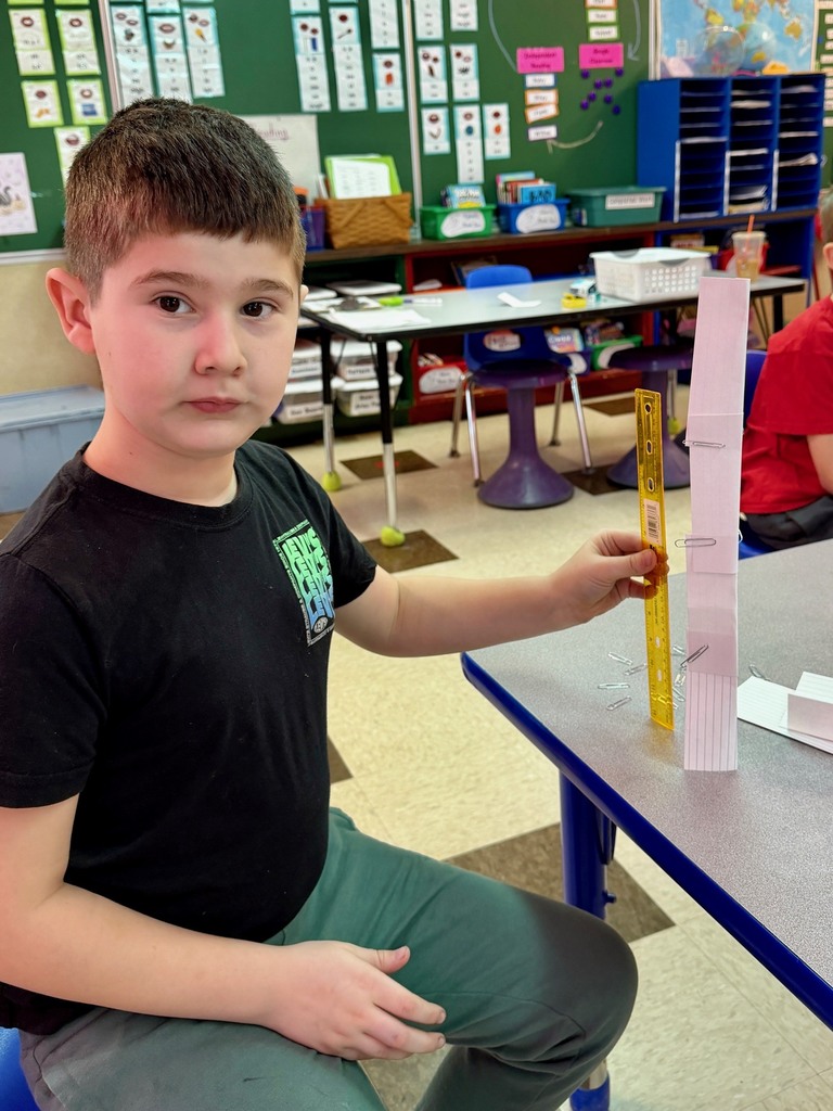 Science Challenge: Can you make a paper tower at least as tall as a ruler?