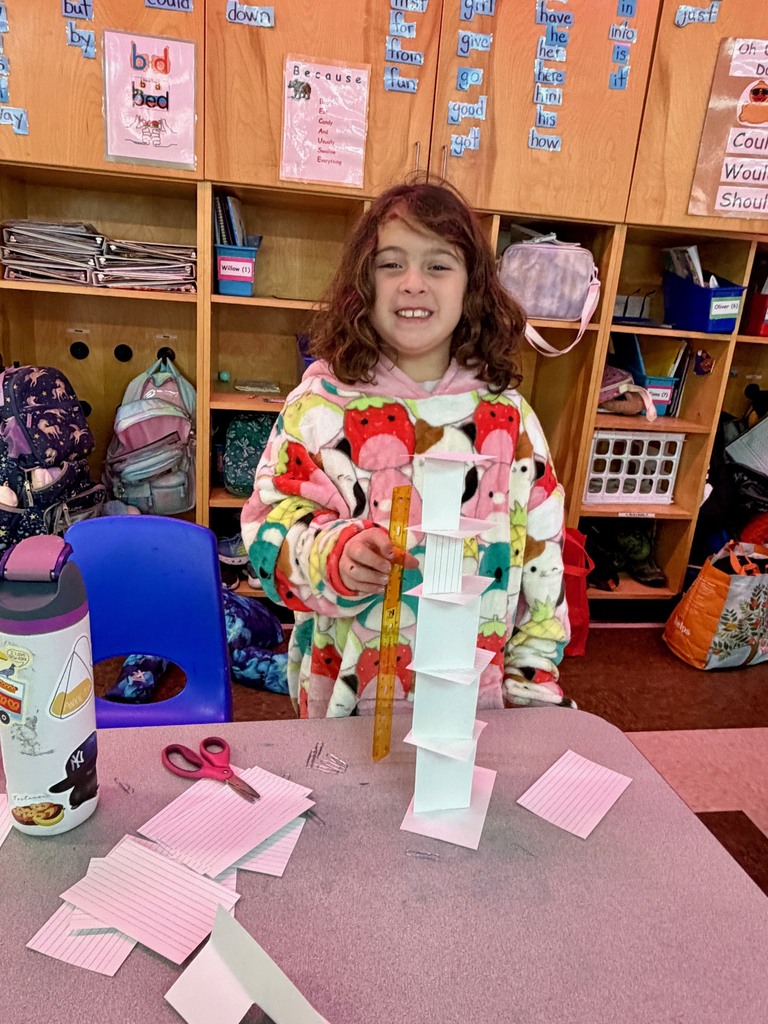 Science Challenge: Can you make a paper tower at least as tall as a ruler?