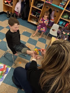 Pre-k started noticing animal tracks outside this week