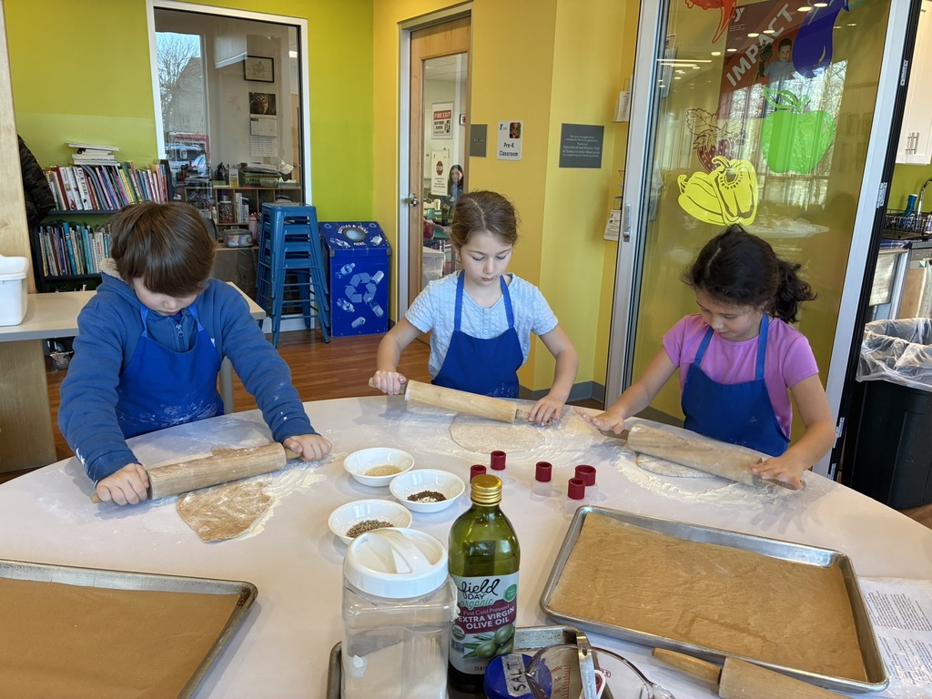 Second graders made soup, crackers, and salad during their visit to the FARMS cooking program at the YMCA!