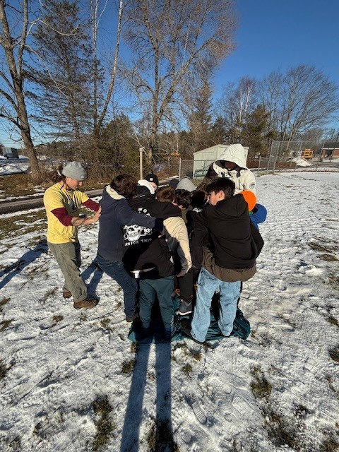 8th grade outdoor ed with Hearty Roots