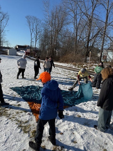8th grade outdoor ed with Hearty Roots