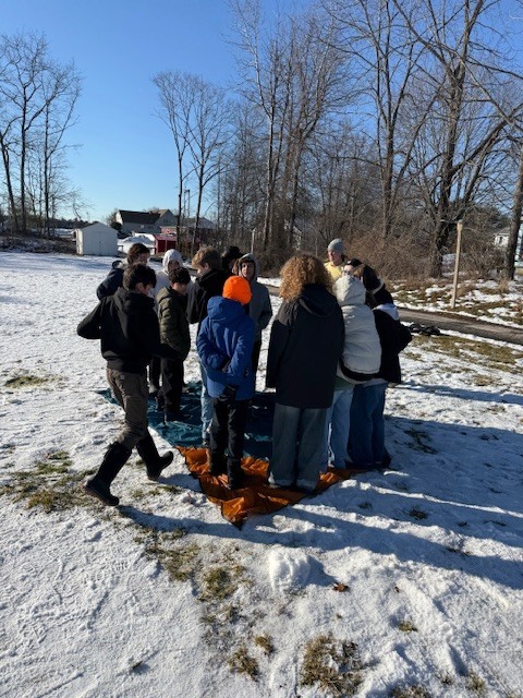 8th grade outdoor ed with Hearty Roots