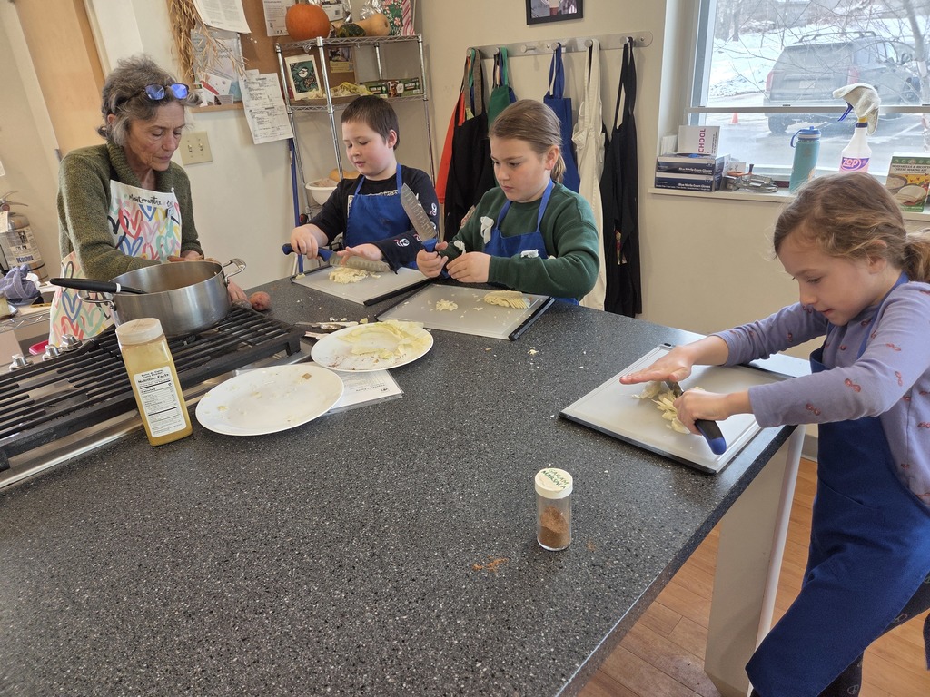Another great lesson at FARMS for our third graders. They made and enjoyed crackers, hummus, curry, and falafel.