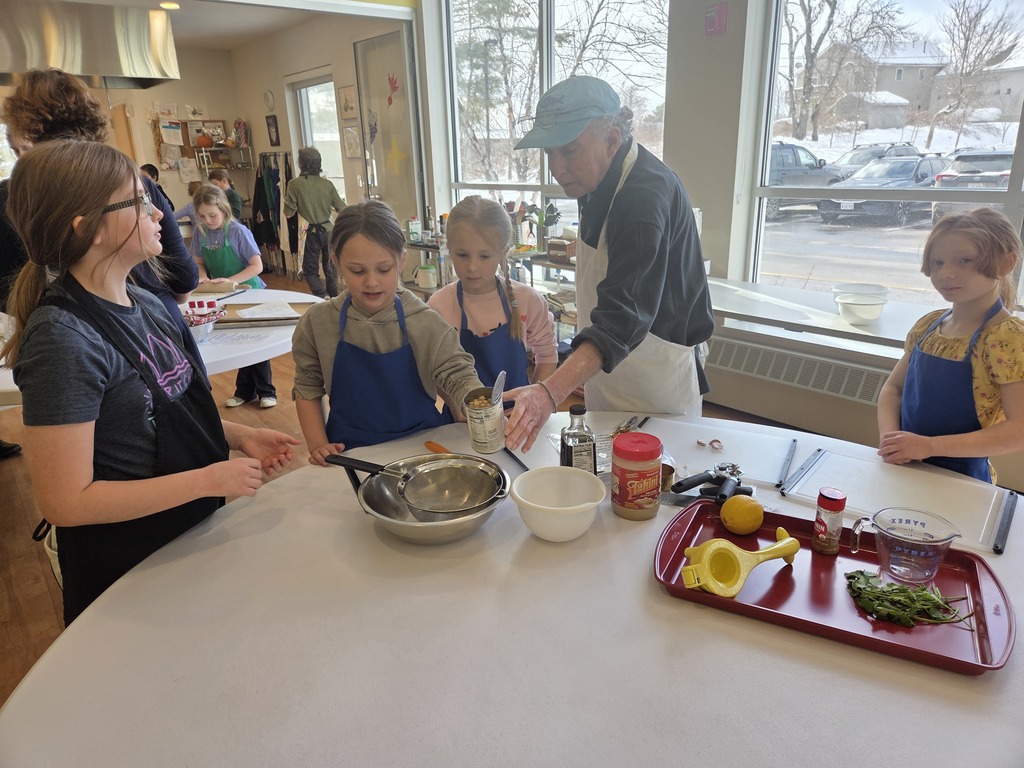 Another great lesson at FARMS for our third graders. They made and enjoyed crackers, hummus, curry, and falafel.