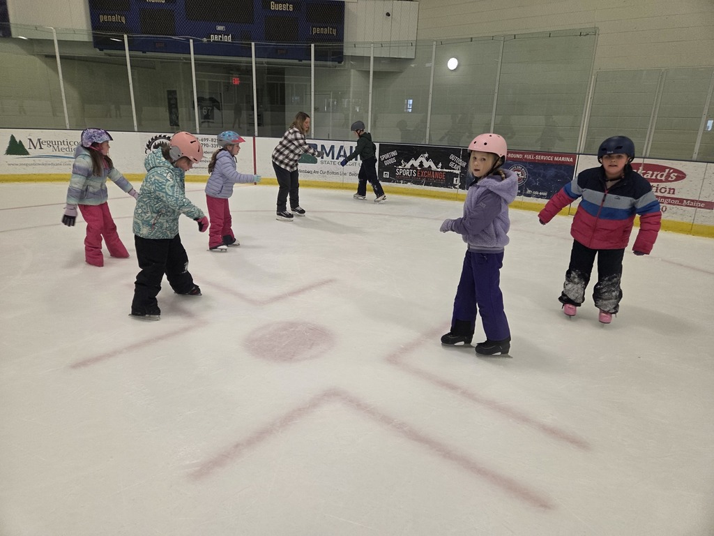 Third grade has enjoyed 3 lessons of ice skating at the MRC.