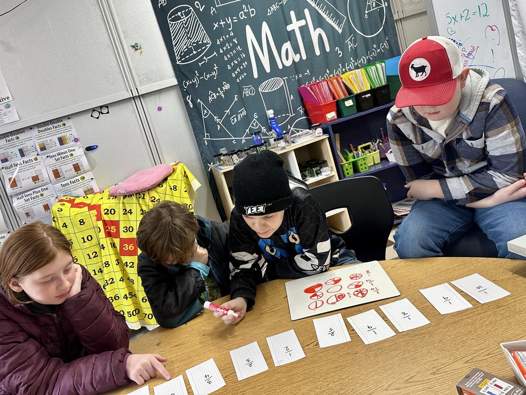 5th grade students sort fractions least to greatest!