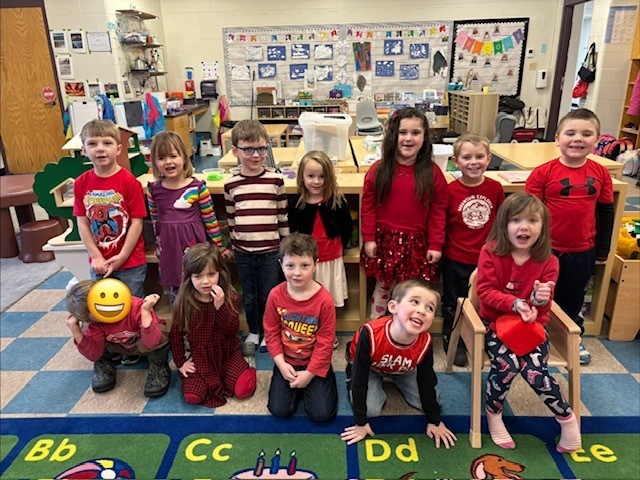 Pre-K is celebrating colors with Color Day!