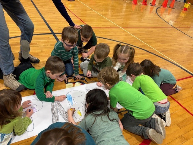 Pre-K is celebrating colors with Color Day!