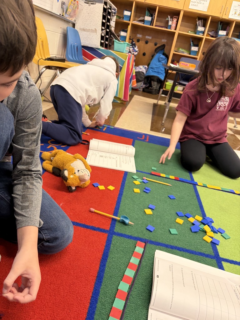 In math, Mrs. Michaud’s class has been working on measurement. 