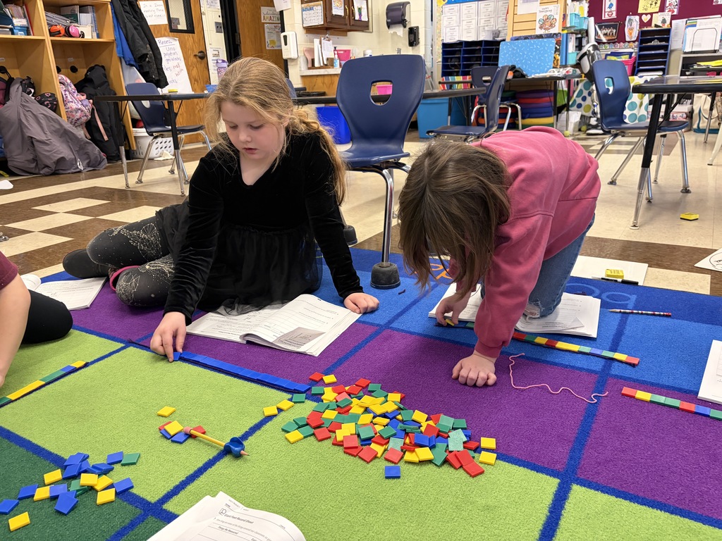 In math, Mrs. Michaud’s class has been working on measurement. 