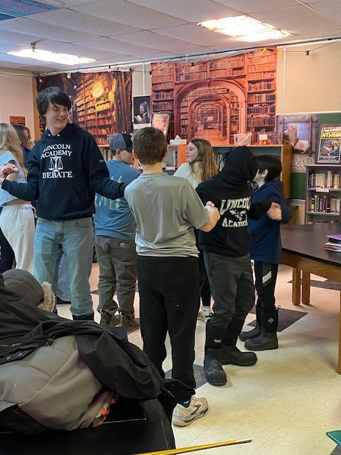 7th grade enjoying Experiential Learning with Hearty Roots!