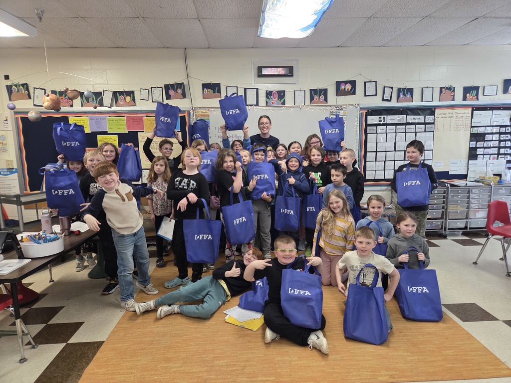 Julia, a senior at Lincoln Academy and representative of Firefighters of America, came to visit our third graders