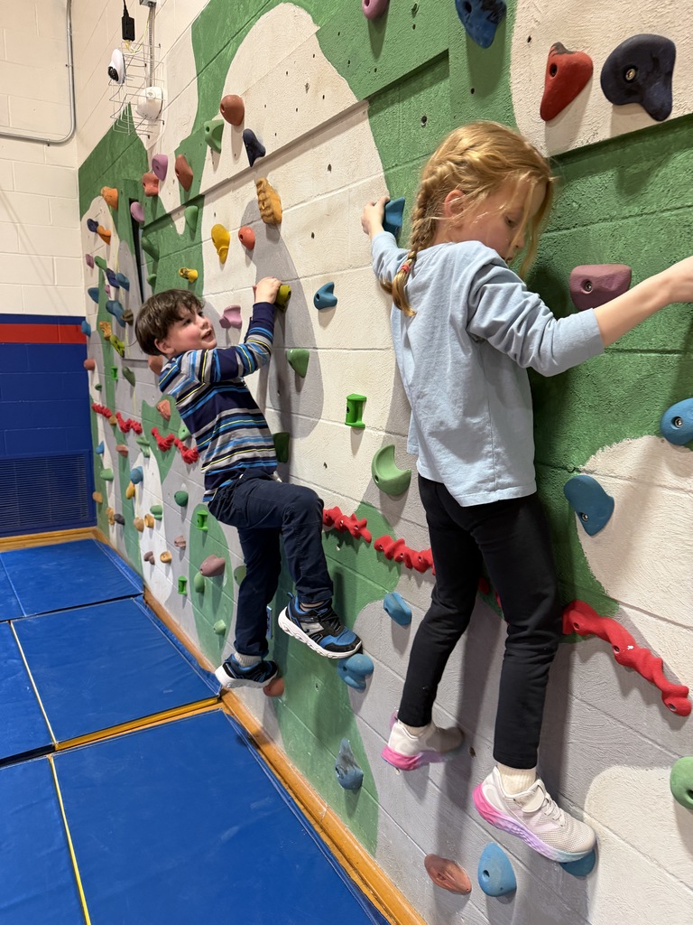 1st and 2nd grade started their tumbling unit this week in PE. They are enjoying challenging themselves with this unit as well as in pairs. 