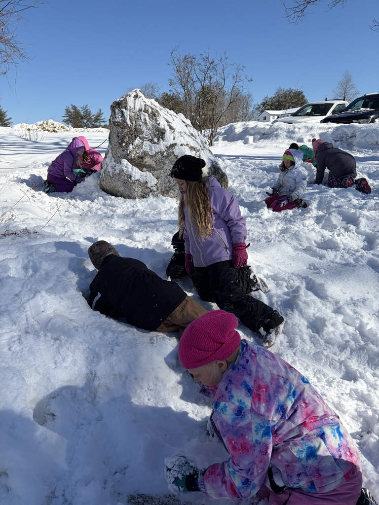 Mrs. Michaud’s class went to Coastal Rivers at Round Top Farm. They loved learning about animal adaptations and shelters. They even got to spend some time sledding!