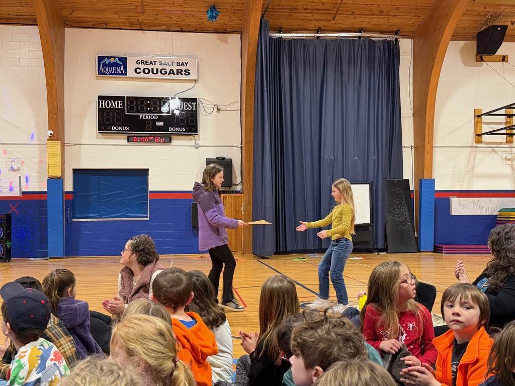 GSB held assemblies for K-4 and 5-8 students on Friday to celebrate student achievement and growth over Trimester 2!