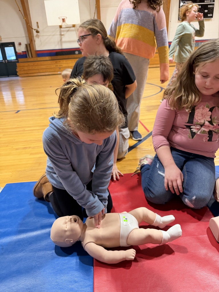Team Work Crowns and CPR in 3rd and 4th grade PE this week!