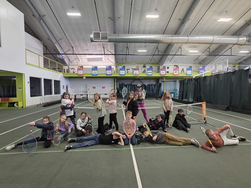 Ms. Tracy's class wrapped up their month of tennis lessons at the Y with Ms. Georgia. They had a blast and improved their skills.