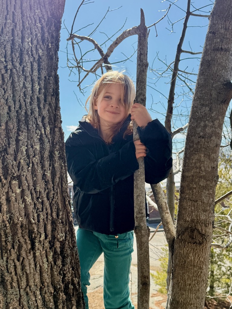 2nd graders always finding ways to have fun in the woods!