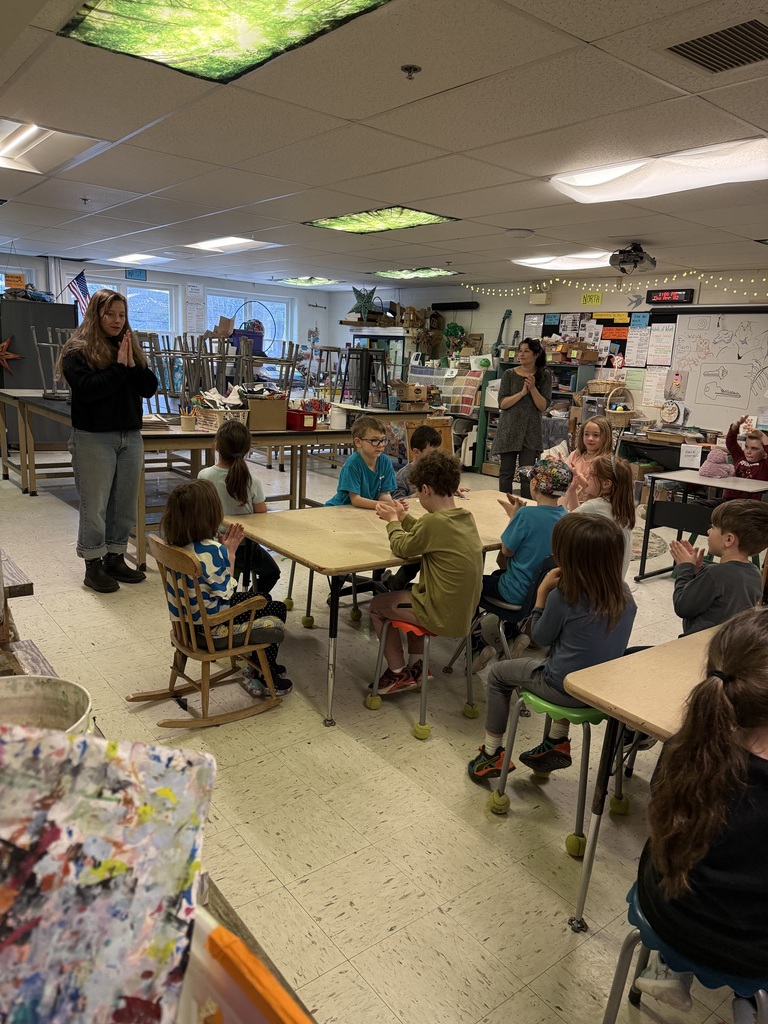 Louisa Crane came to celebrate Jace Krah, for his poster that won first place for all grade 1 submissions of over 5 schools.