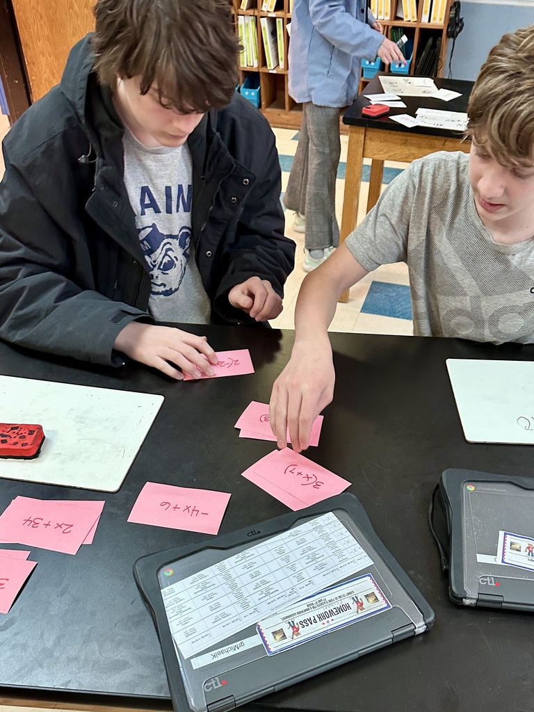 7th graders discover patterns in algebraic terms as they find pairs of equivalent expressions!