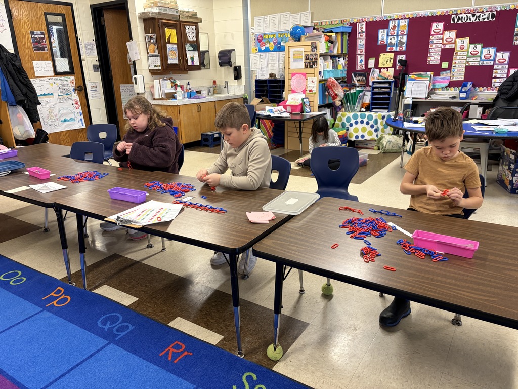 Mrs. Michaud’s students worked together to create a chain with 1000 links.