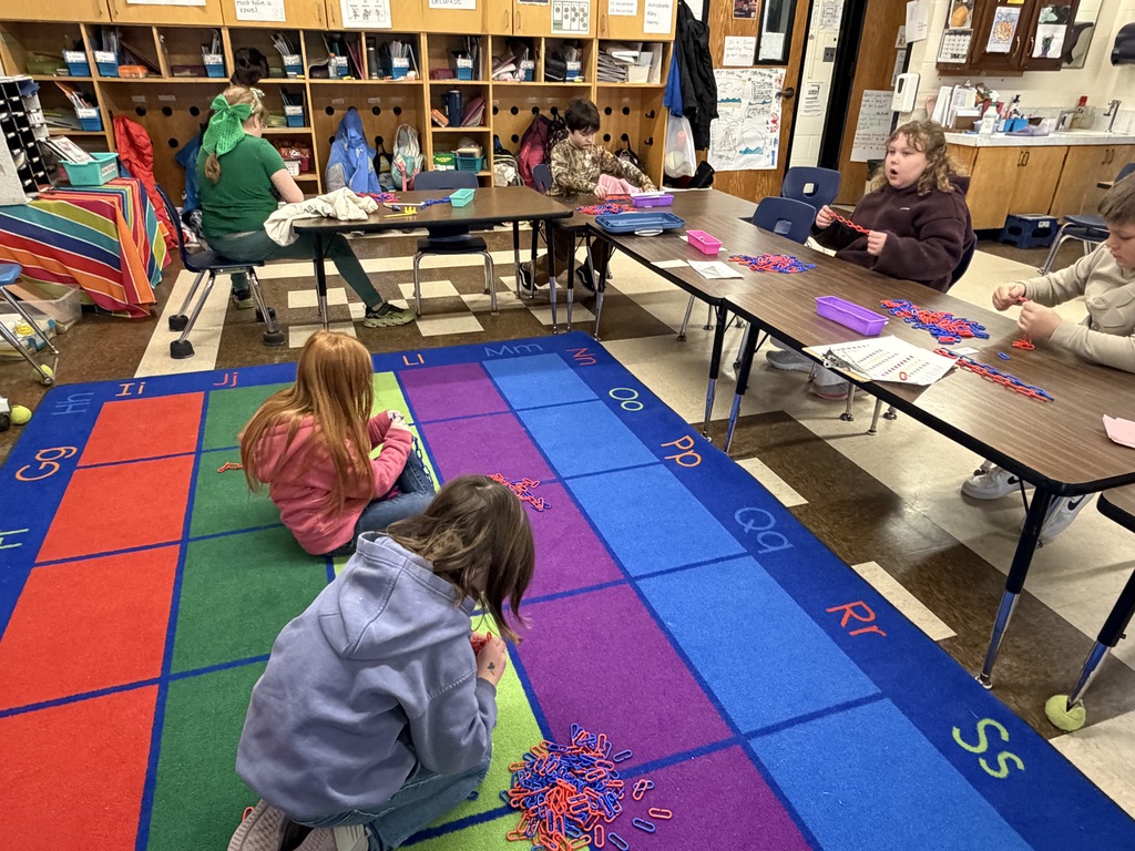 Mrs. Michaud’s students worked together to create a chain with 1000 links.