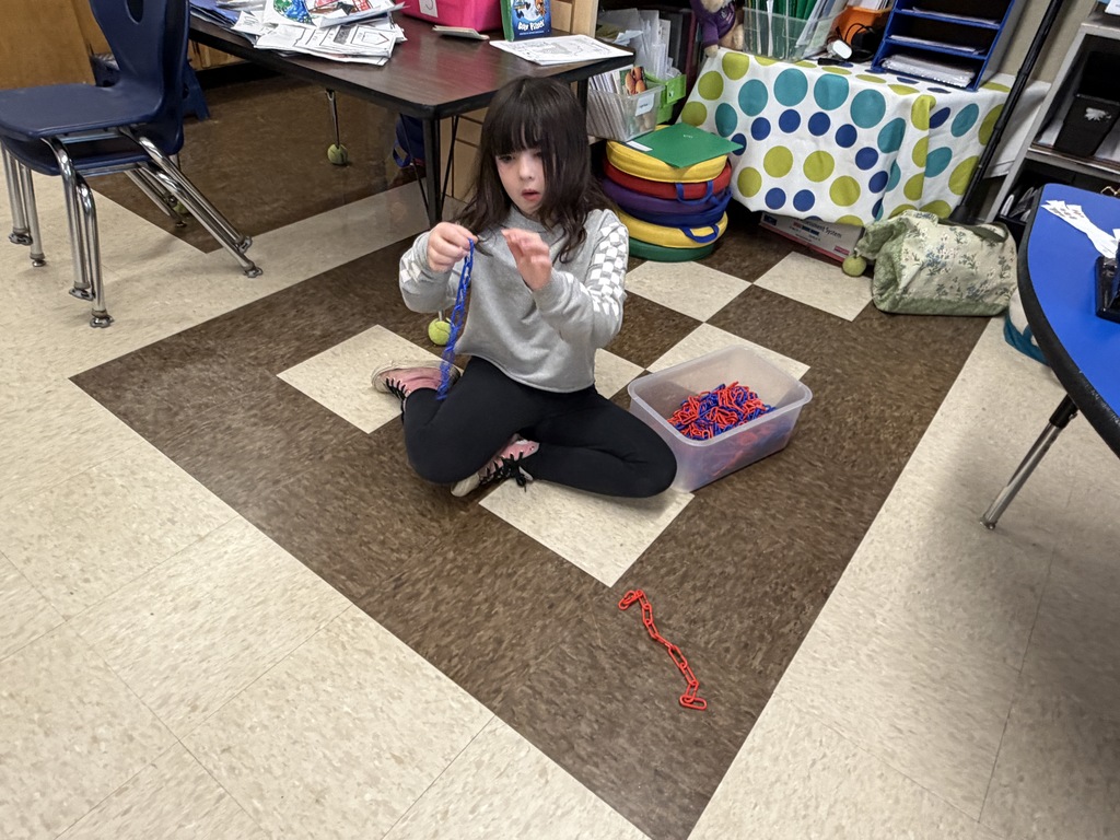 Mrs. Michaud’s students worked together to create a chain with 1000 links.