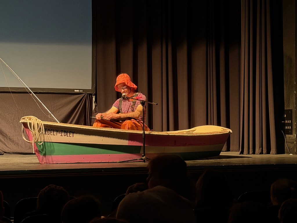 First graders had a great time at the Strand Theatre for the Burt Dow Deep Water Man performance.