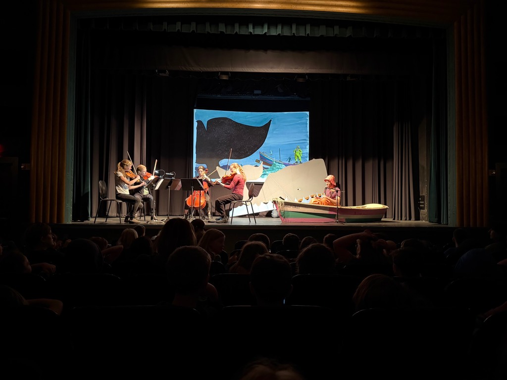 First graders had a great time at the Strand Theatre for the Burt Dow Deep Water Man performance.