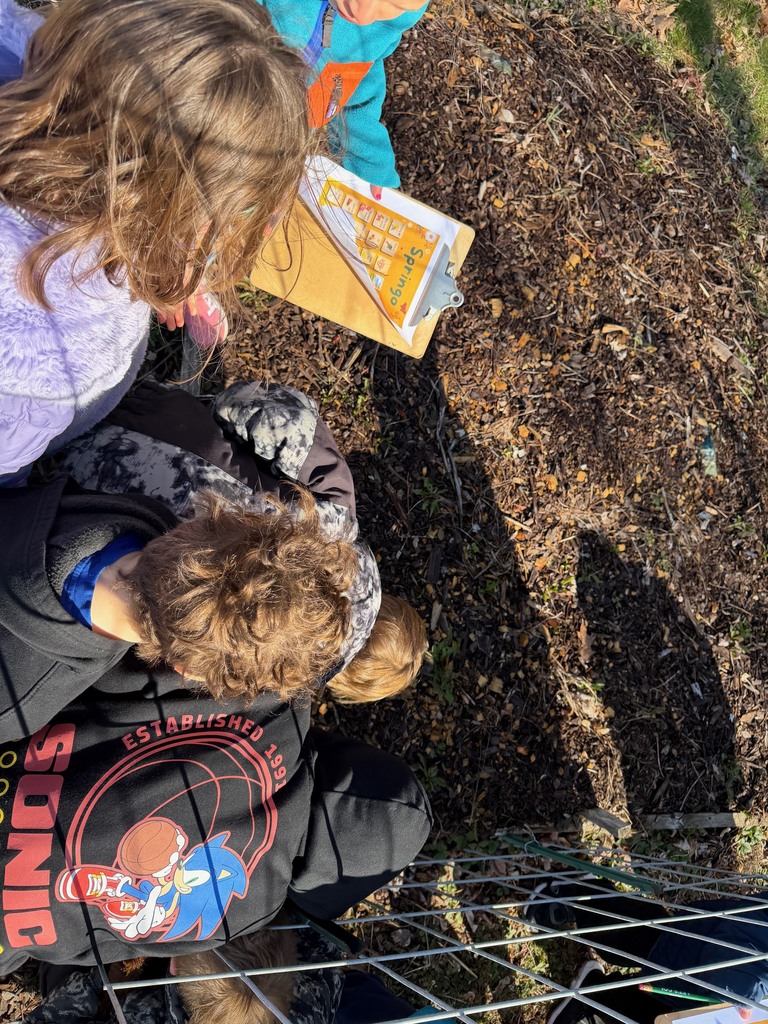 First graders are back in the greenhouse and garden with Ms. Hedda! They had a fun game of “Springo”